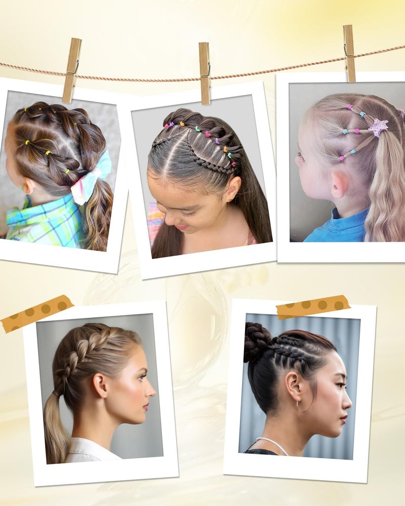 Samnyte Slick Back Hair Brush (Purple), Hair Wax Stick Set, Taming Flyaways for Sleek Ponytail & Bun Styling, Hair Accessories for Teen Girls, Kids, and Women - Image 4